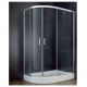 Kabina prysznicowa MODERN  asymetryczna  przejrzyste szkło 100x80 cm uniwersalna